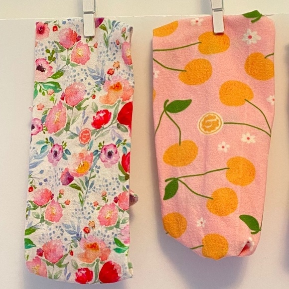 Baby Bling Printed Floral & Printed Fruit Knot Headbands - Picture 2 of 2